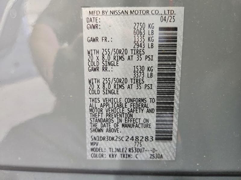 2025 NISSAN PATHFINDER PLATINUM 13