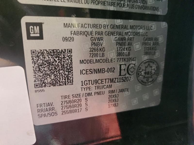 2021 GMC SIERRA K1500 ELEVATION 12