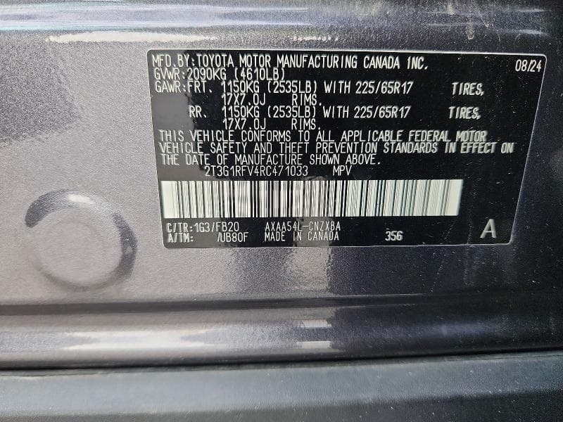 2024 TOYOTA RAV4 LE 12