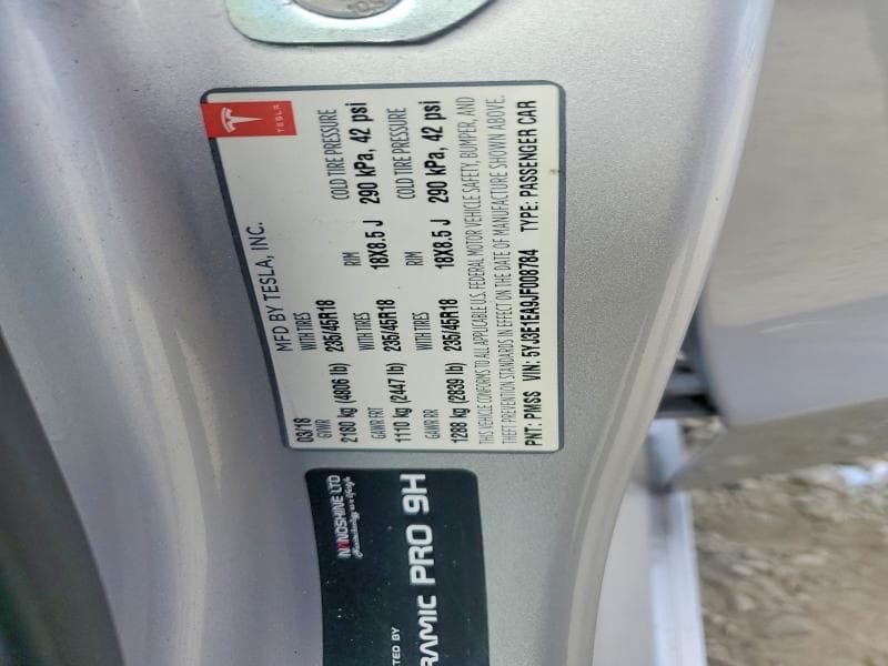 2018 TESLA MODEL 3 12