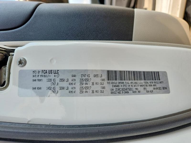 2017 CHRYSLER PACIFICA TOURING L 13