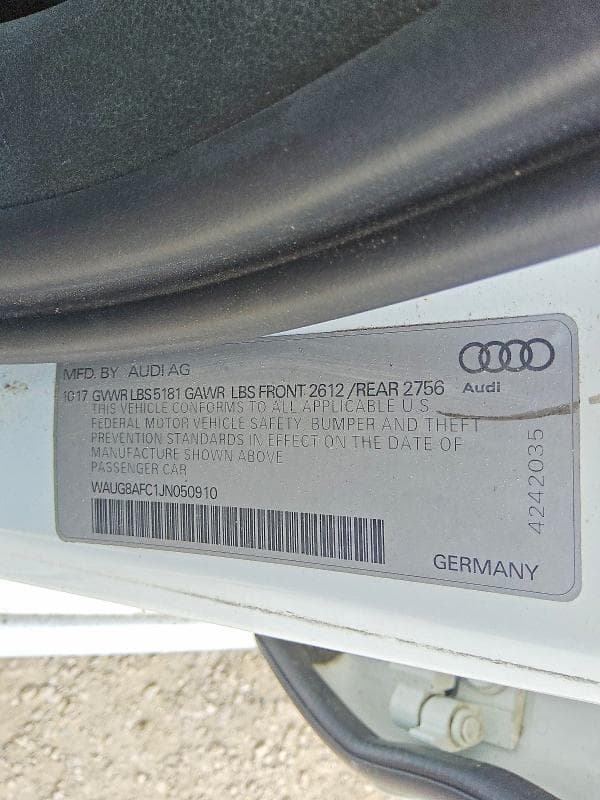 2018 AUDI A6 PREMIUM PLUS 12