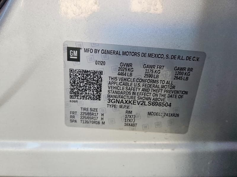2020 CHEVROLET EQUINOX LT 13