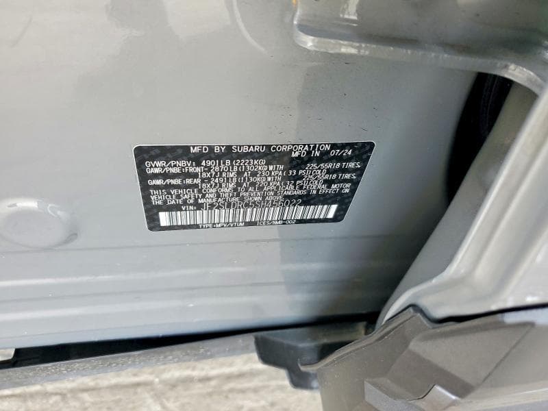 2025 SUBARU FORESTER LIMITED 13