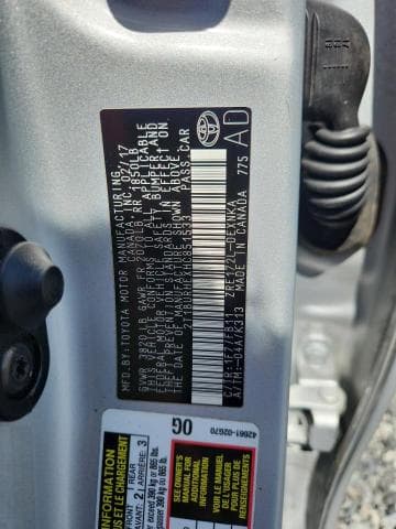 2017 TOYOTA COROLLA LE 12