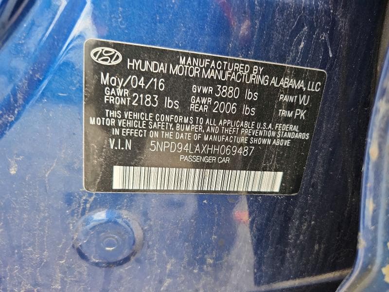 2017 HYUNDAI ELANTRA ECO 12