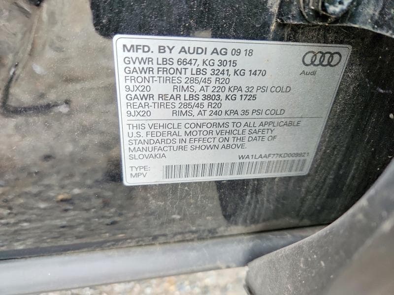 2019 AUDI Q7 PREMIUM PLUS 13
