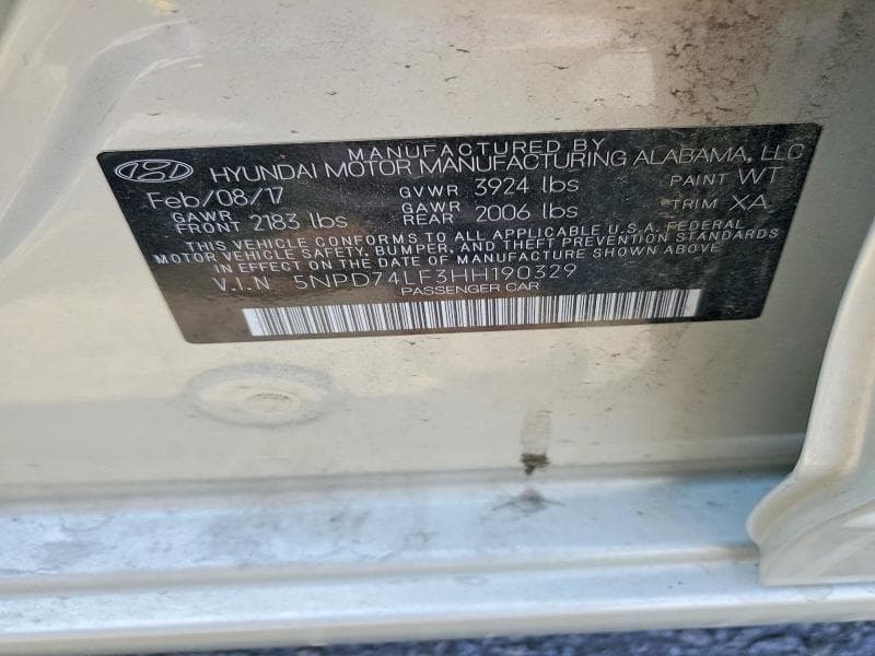 2017 HYUNDAI ELANTRA SE 13