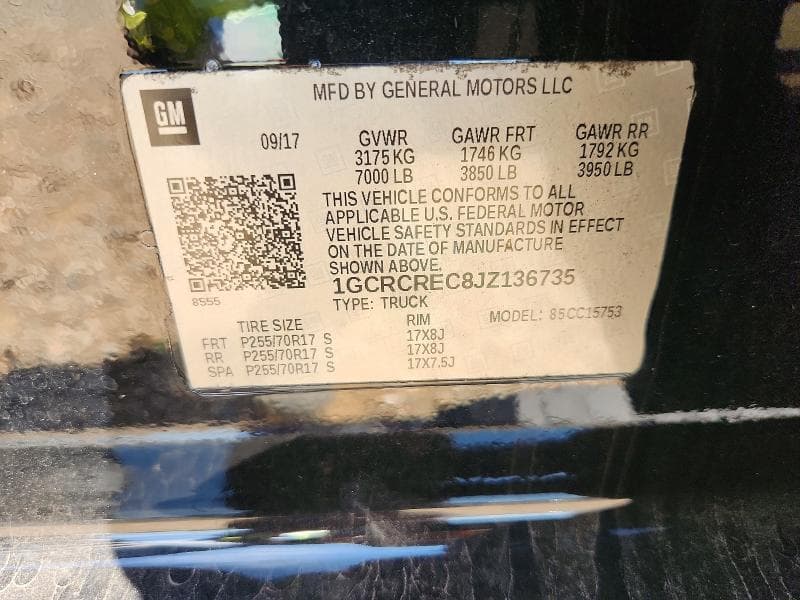 2018 CHEVROLET SILVERADO C1500 LT 12