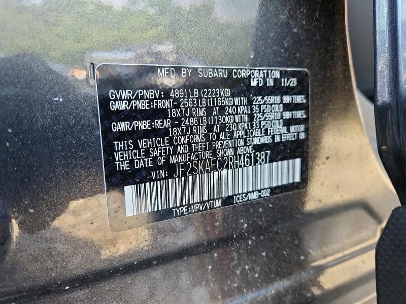 2024 SUBARU FORESTER SPORT 13