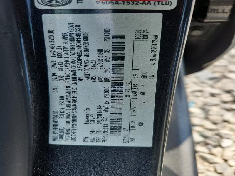 2019 FORD FIESTA SE 13
