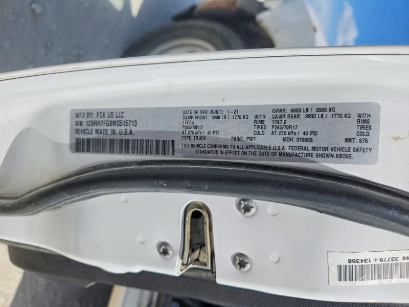 2021 RAM 1500 CLASSIC TRADESMAN 12