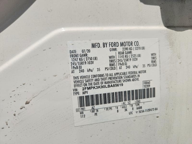 2020 FORD EDGE TITANIUM 14