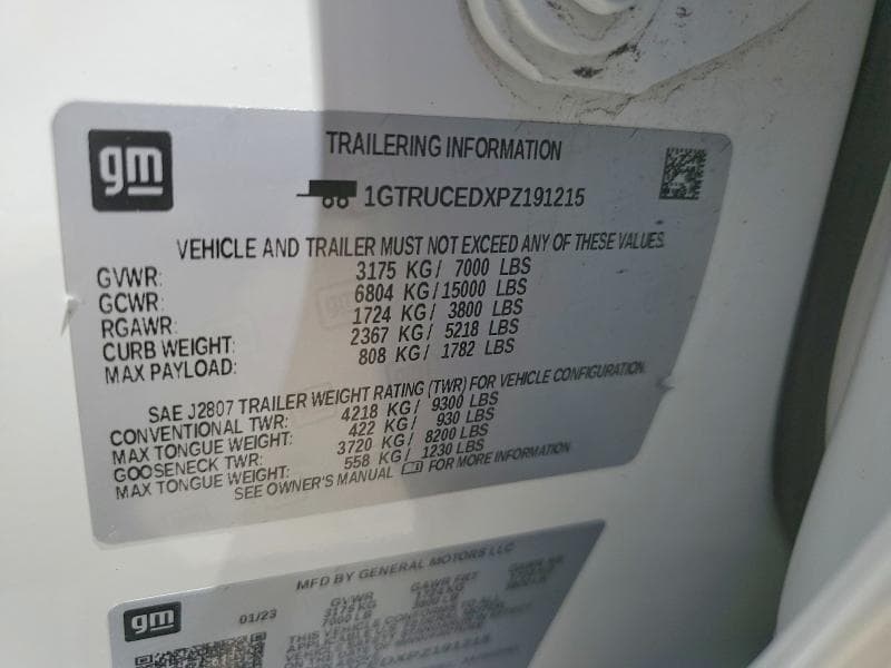 2023 GMC SIERRA K1500 ELEVATION 13