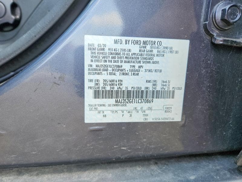 2020 FORD ECOSPORT SE 13