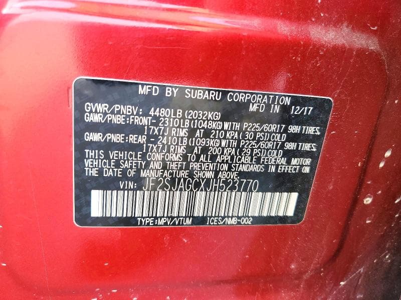 2018 SUBARU FORESTER 2.5I PREMIUM 13
