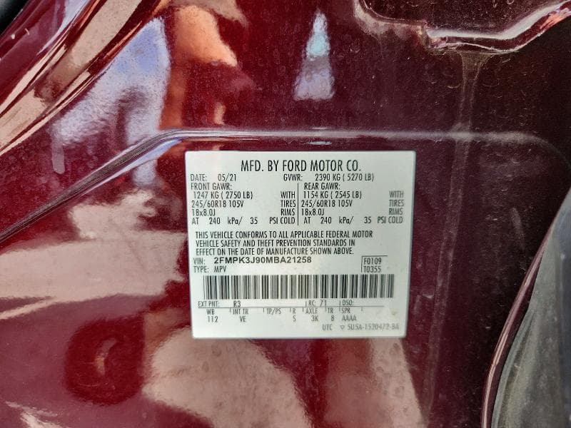 2021 FORD EDGE SEL 13
