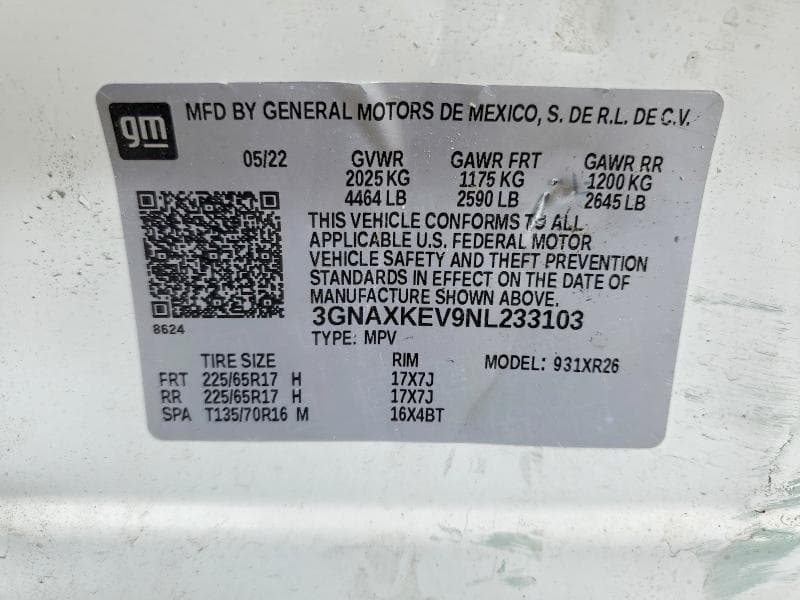 2022 CHEVROLET EQUINOX LT 13