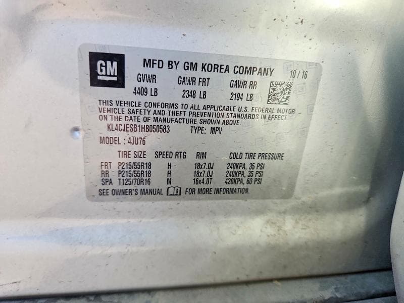 2017 BUICK ENCORE PREFERRED 12
