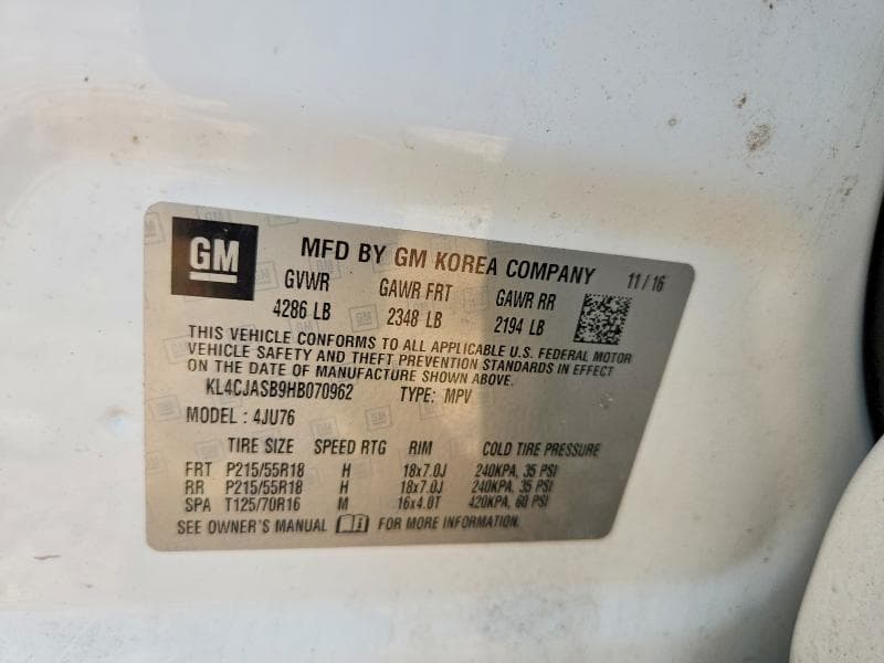 2017 BUICK ENCORE PREFERRED 14