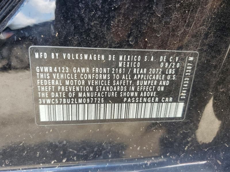2020 VOLKSWAGEN JETTA S 12