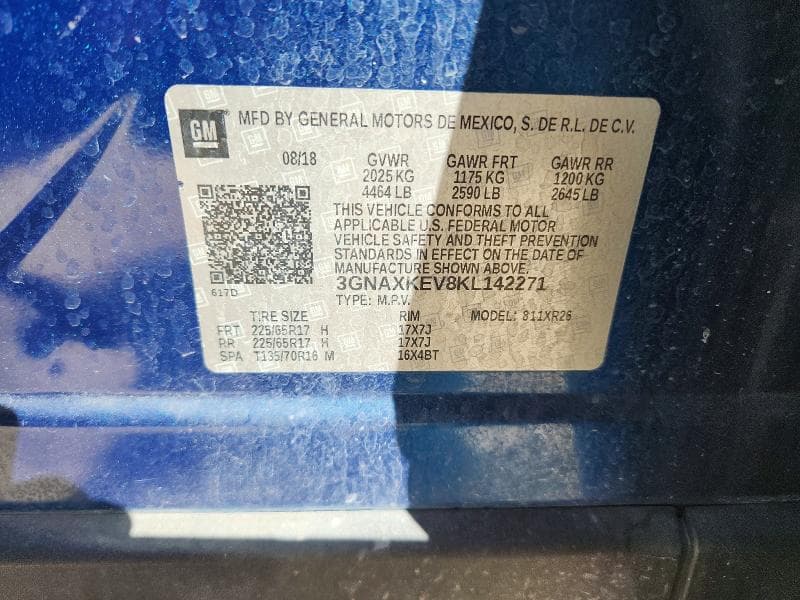 2019 CHEVROLET EQUINOX LT 14
