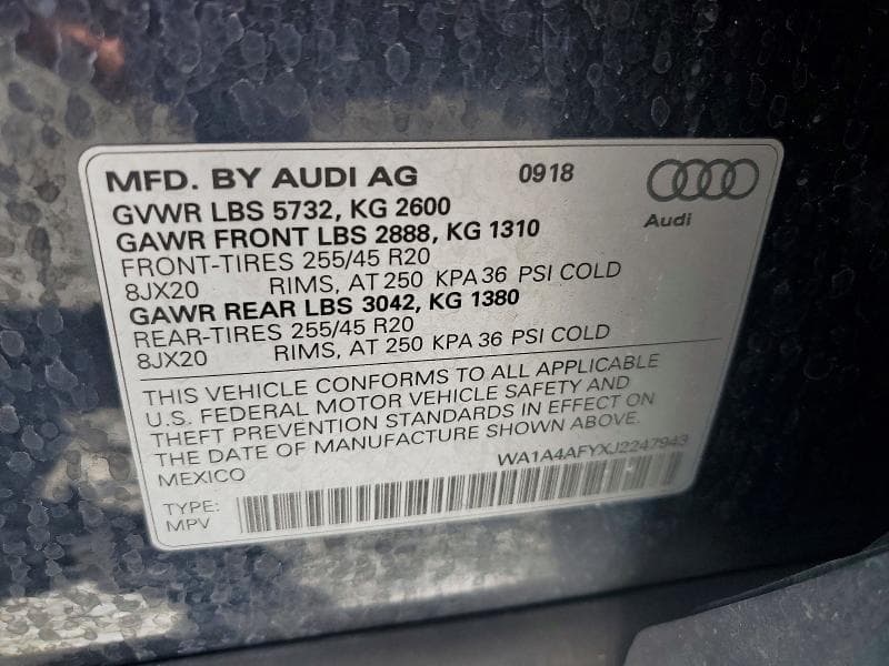 2018 AUDI SQ5 PREMIUM PLUS 13