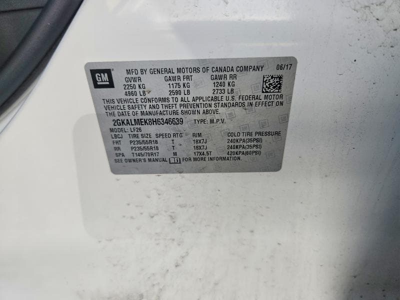 2017 GMC TERRAIN SLE 14