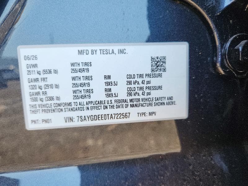 2026 TESLA MODEL Y 12