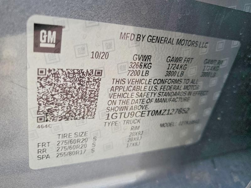 2021 GMC SIERRA K1500 ELEVATION 12