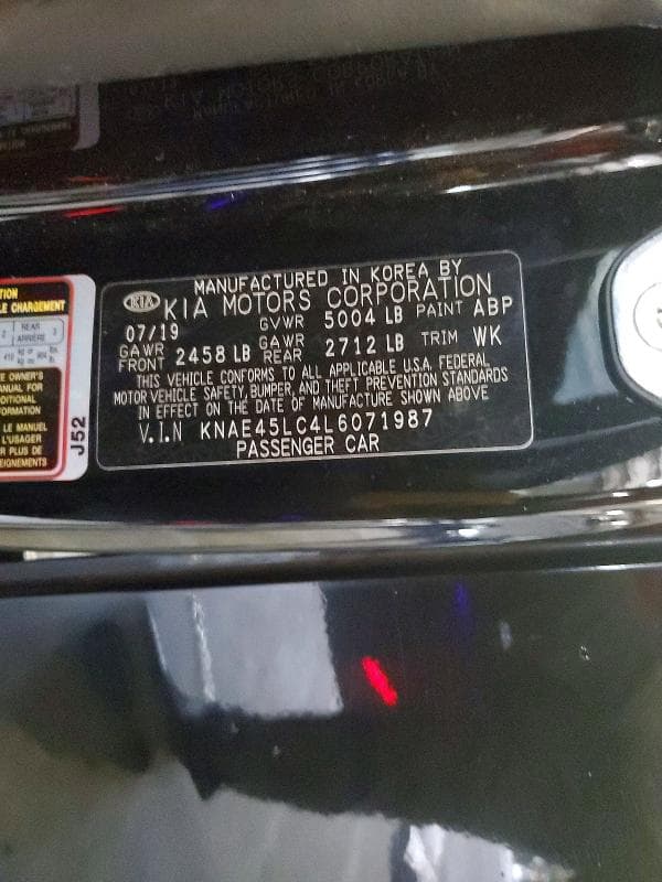 2020 KIA STINGER GT1 12
