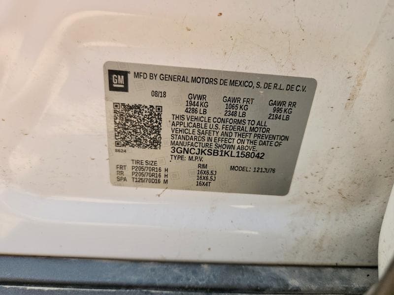 2019 CHEVROLET TRAX LS 12
