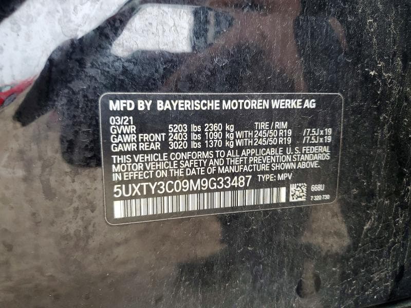 2021 BMW X3 SDRIVE30I 13