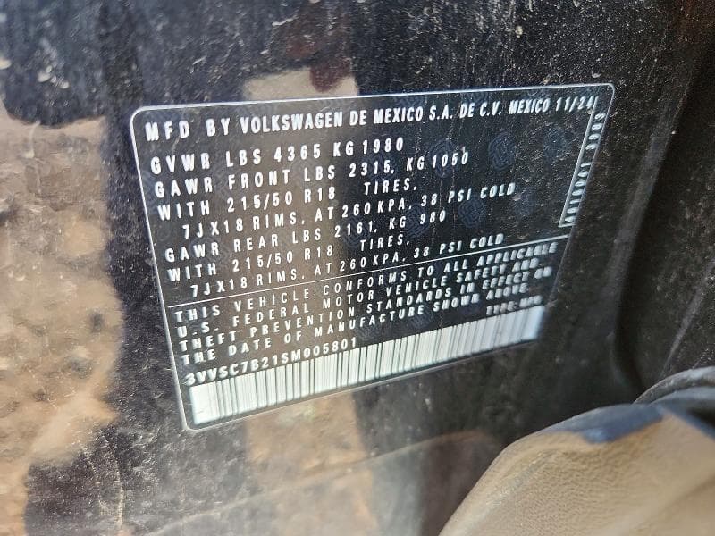 2025 VOLKSWAGEN TAOS SE 14