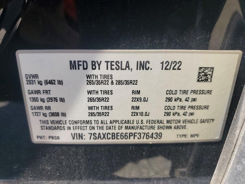 2023 TESLA MODEL X 13