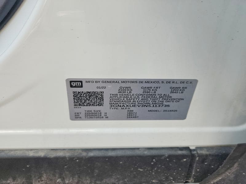 2022 CHEVROLET EQUINOX LT 14