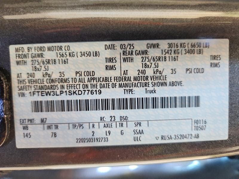 2025 FORD F150 XLT 13