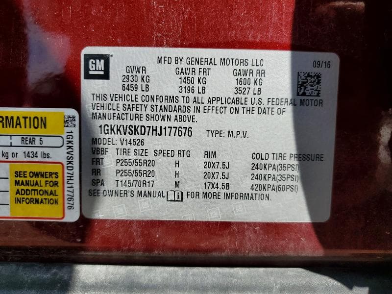 2017 GMC ACADIA LIMITED SLT-2 13