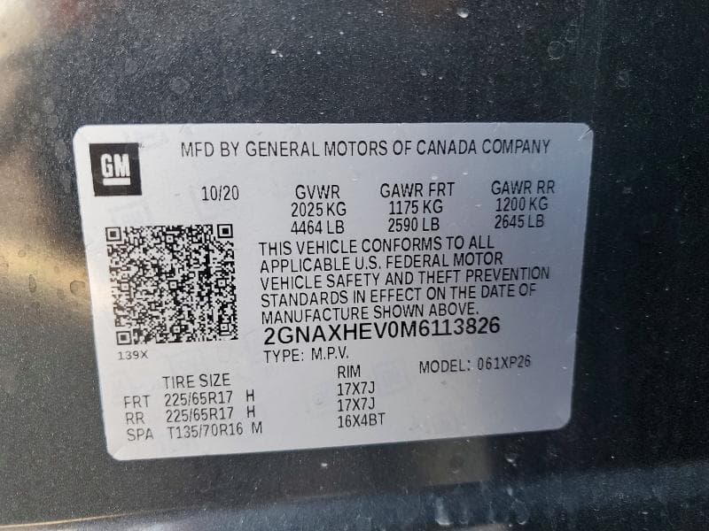 2021 CHEVROLET EQUINOX LS 13