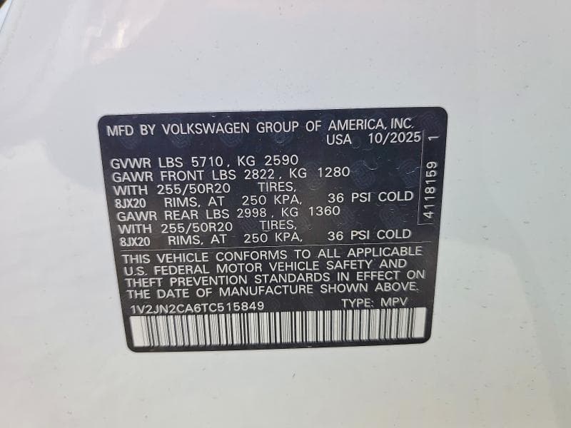 2026 VOLKSWAGEN ATLAS SE 13