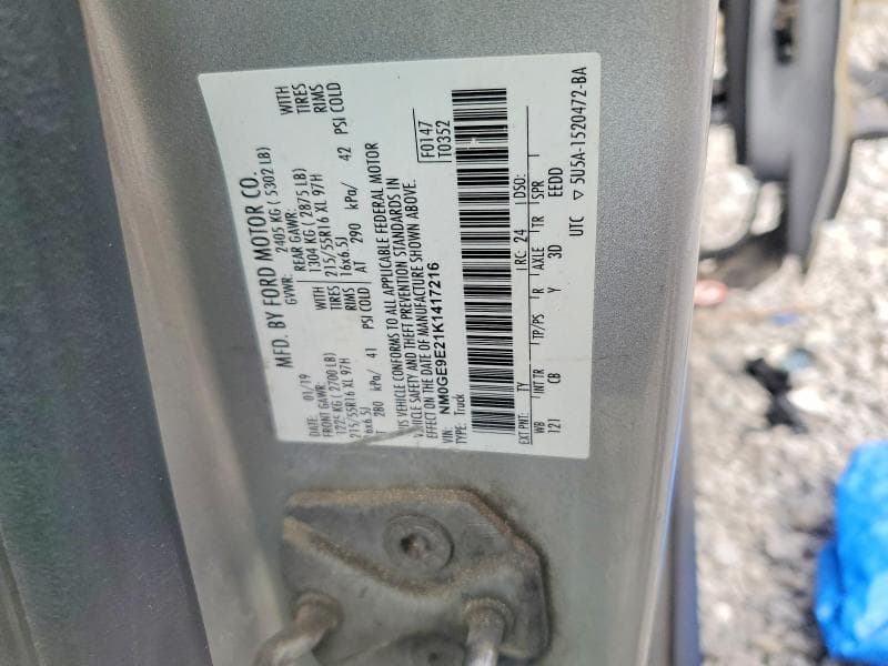 2019 FORD TRANSIT CONNECT XL 14