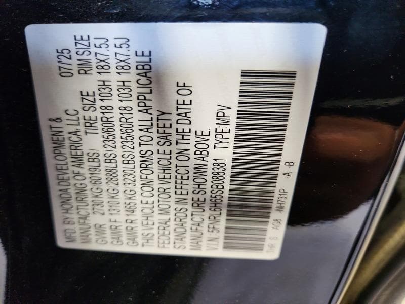 2025 HONDA ODYSSEY EXL 13
