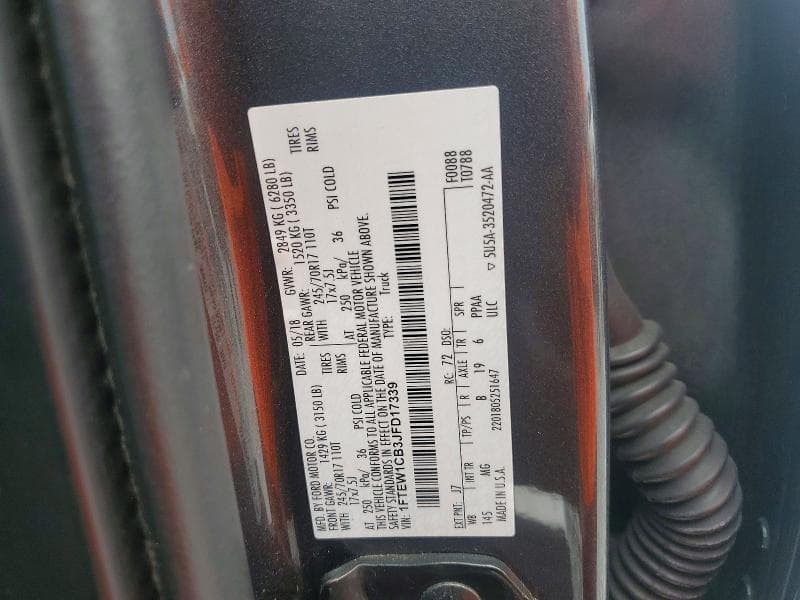 2018 FORD F150 SUPERCREW 13