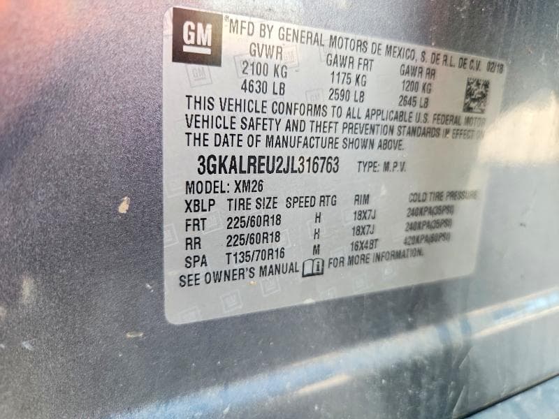 2018 GMC TERRAIN SLT 12