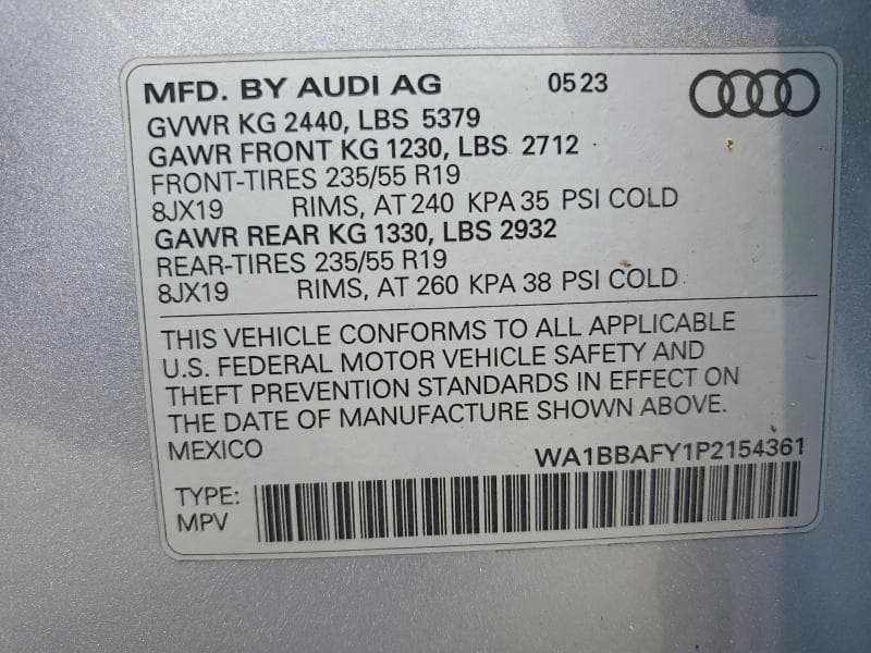 2023 AUDI Q5 PREMIUM PLUS 40 12