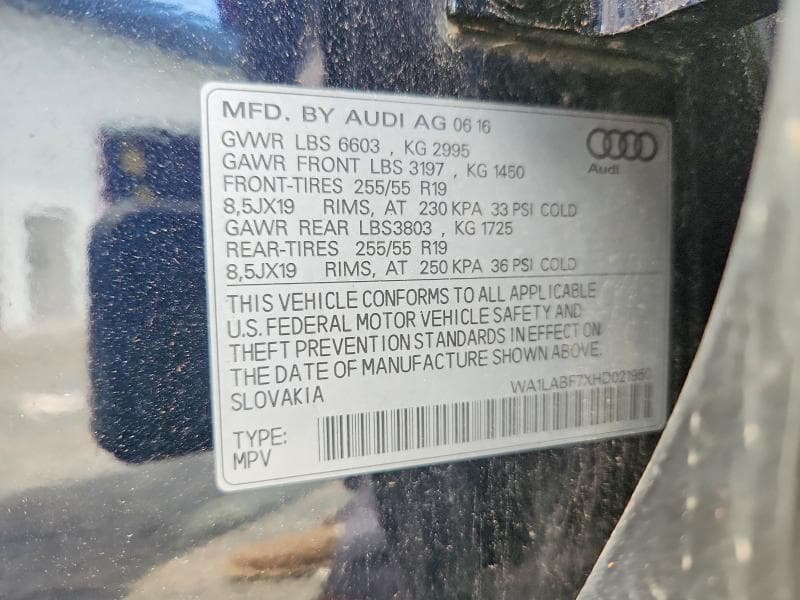 2017 AUDI Q7 PREMIUM PLUS 13