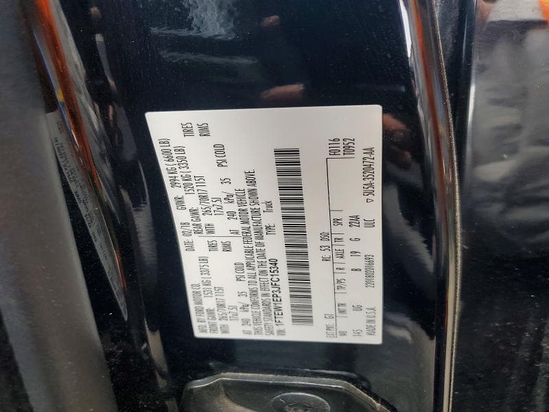 2018 FORD F150 SUPERCREW 12
