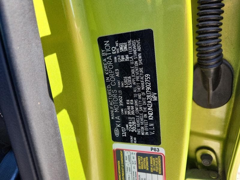 2018 KIA SOUL BASE 12