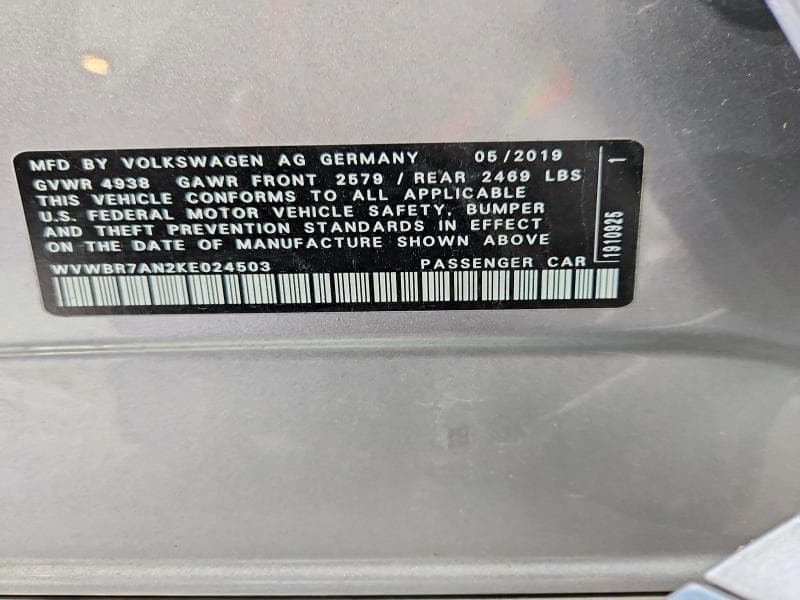 2019 VOLKSWAGEN ARTEON SE 12