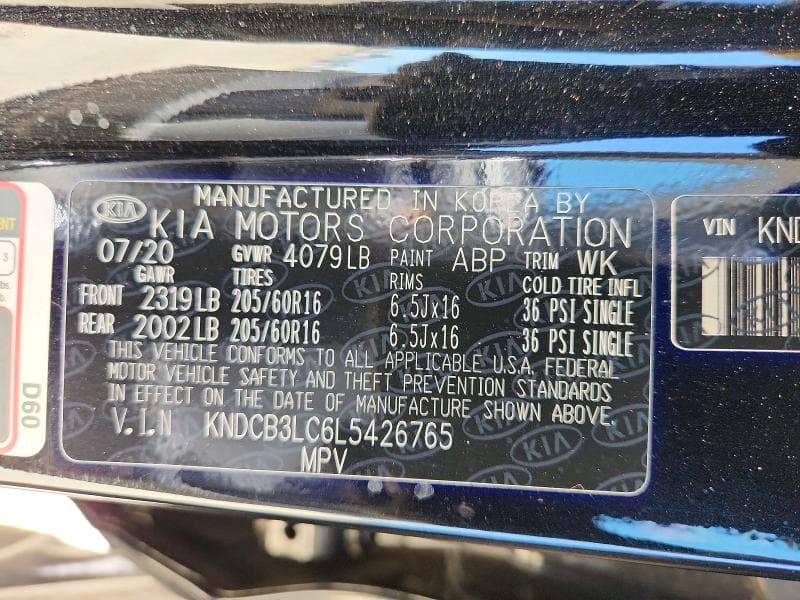 2020 KIA NIRO LX 13
